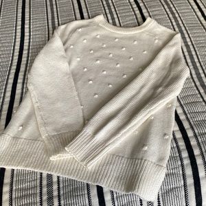 Old Navy cream dotted sweater